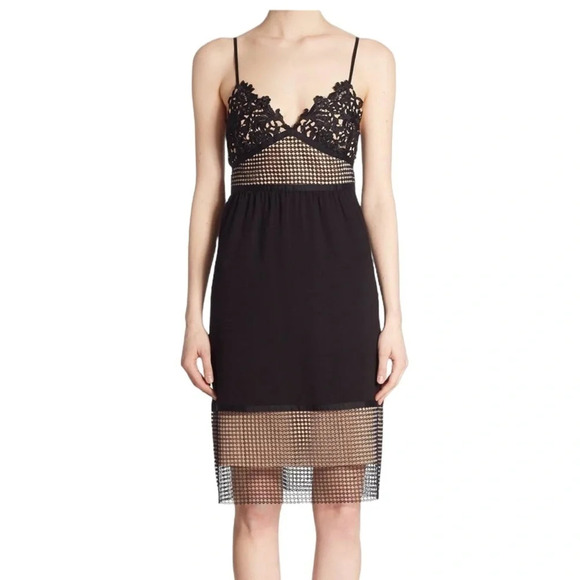 Theory Melaena Black Elevate Crepe Dress Black - Picture 1 of 11